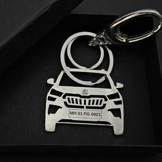 Personalised Car Keychain | Skoda Kushaq - Foundation Gift