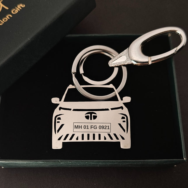 Personalised Car Keychain | Tata Nexon EV - Foundation Gift