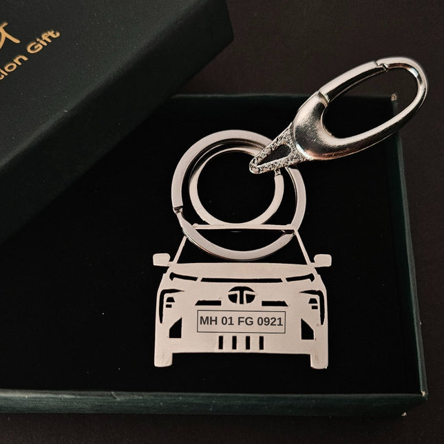Personalised Car Keychain | Tata Punch EV - Foundation Gift