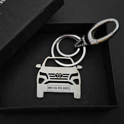 Personalised Car Keychain | Toyota Fortuner - Foundation Gift