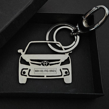 Personalised Car Keychain | Toyota Glanza 2022 - Foundation Gift