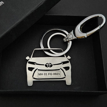 Personalised Car Keychain | Toyota Hyryder - Foundation Gift