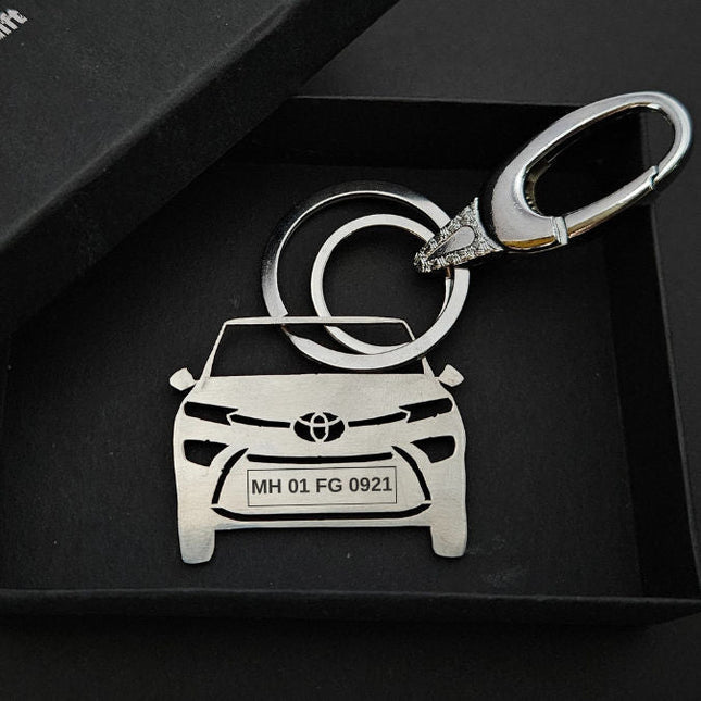 Personalised Car Keychain | Toyota Hyryder - Foundation Gift