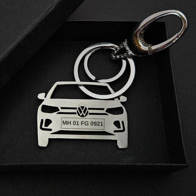 Personalised Car Keychain | Volkswagen Virtus - Foundation Gift
