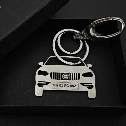 Personalised Car Keychain | Volvo Sedan - Foundation Gift