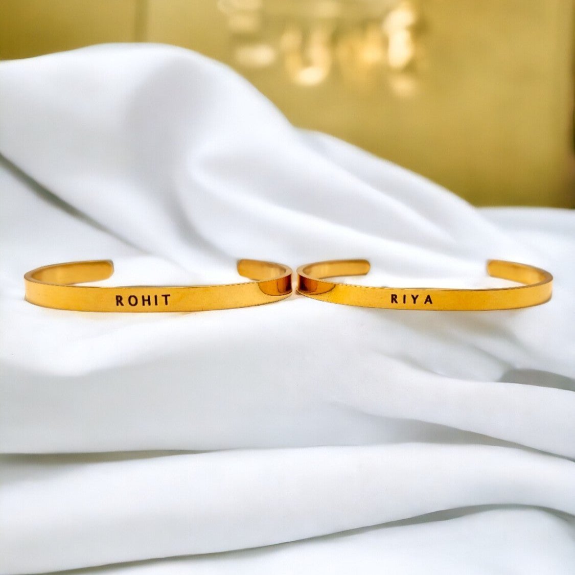 Personalised Classic Couple Bracelet Set