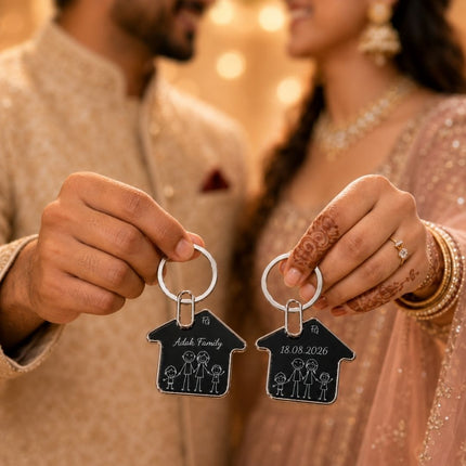Personalised Family House Keychain - Foundation Gift
