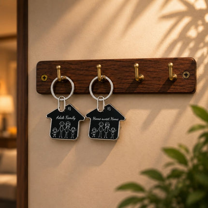 Personalised Family House Keychain - Foundation Gift