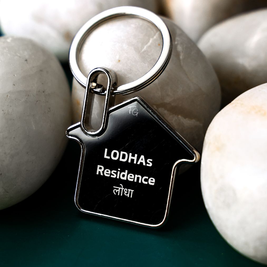 Personalised House Keychain Custom Engraved For Special Homes
