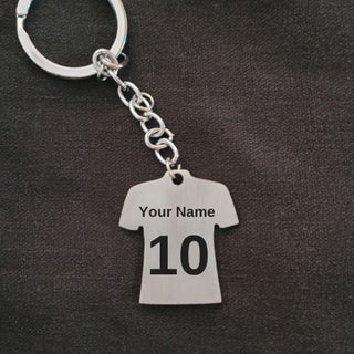 Personalised Jersey Keychain | Name & Number Personalised - Foundation Gift