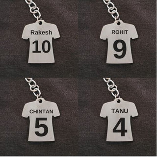 Personalised Jersey Keychain | Name & Number Personalised - Foundation Gift