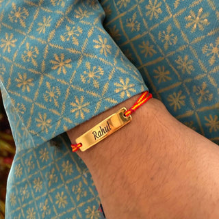 Personalised Rakhi: Rakhi With Brother's Name - Foundation Gift