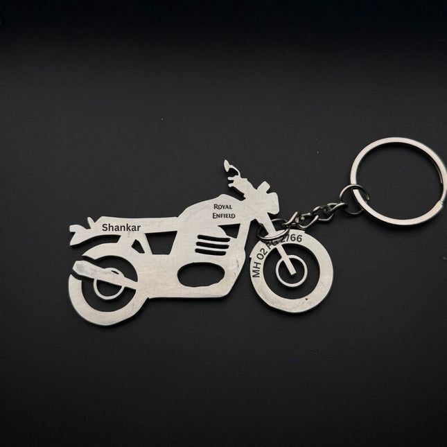 Personalised Royal Enfield Interceptor Keychain – Made for Interceptor Riders - Foundation Gift