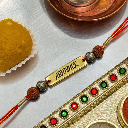 Personalised Spiritual Rakhi & Bracelet Gift Set - Foundation Gift