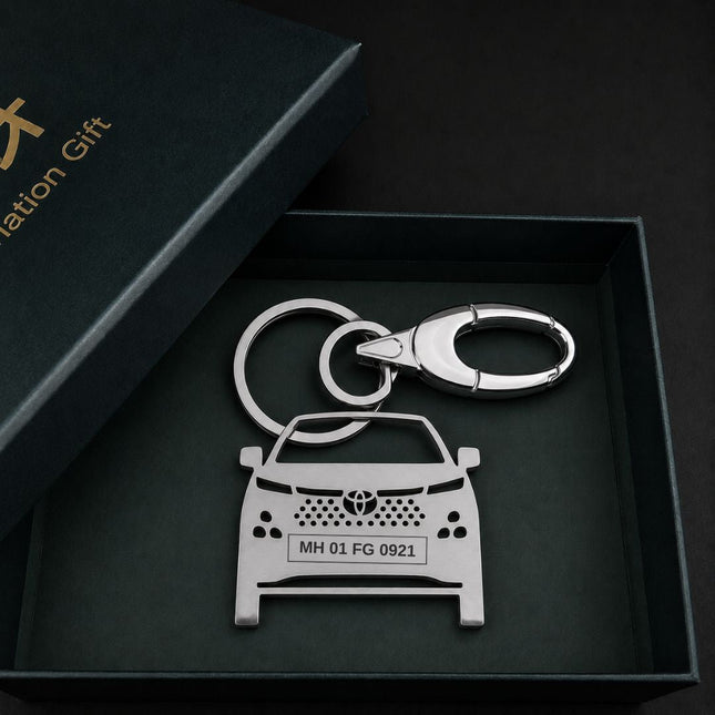 Personalised Toyota Taisor Keychain – Custom Car Accessory - Foundation Gift