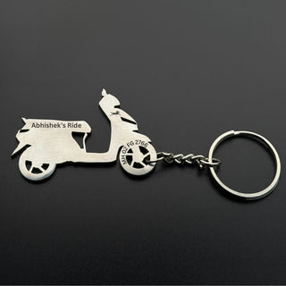 Personalised TVS Jupiter Bike Keychain - Unique Rider Gift - Foundation Gift
