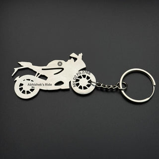 Personalised Yamaha R15 Bike Keychain - Custom Engraved Gift - Foundation Gift
