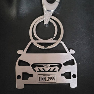 Personalized Car Keychain | Name & Number Personalized | USA - Foundation Gift