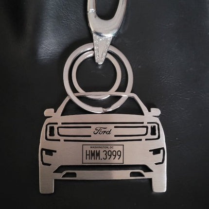 Personalized Car Keychain | Name & Number Personalized | USA - Foundation Gift