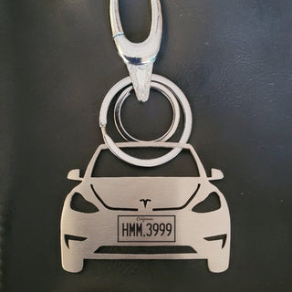 Personalized Car Keychain | Name & Number Personalized | USA - Foundation Gift