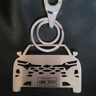 Personalized Car Keychain | Name & Number Personalized | USA - Foundation Gift