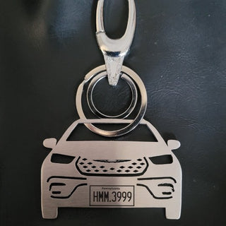 Personalized Car Keychain | Name & Number Personalized | USA - Foundation Gift