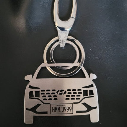Personalized Car Keychain | Name & Number Personalized | USA - Foundation Gift