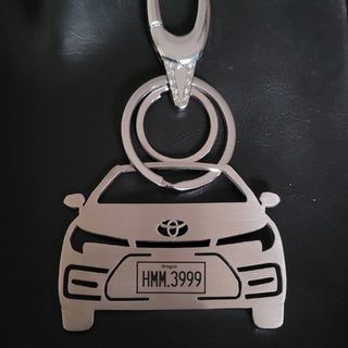 Personalized Car Keychain | Name & Number Personalized | USA - Foundation Gift