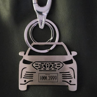 Personalized Car Keychain | Name & Number Personalized | USA - Foundation Gift