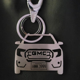 Personalized Car Keychain | Name & Number Personalized | USA - Foundation Gift