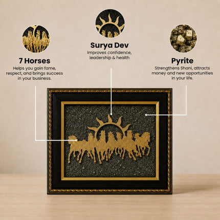 Prospera – 7 Horses Pyrite Frame - Foundation Gift