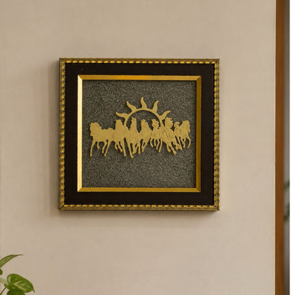 Prospera – 7 Horses Pyrite Frame - Foundation Gift