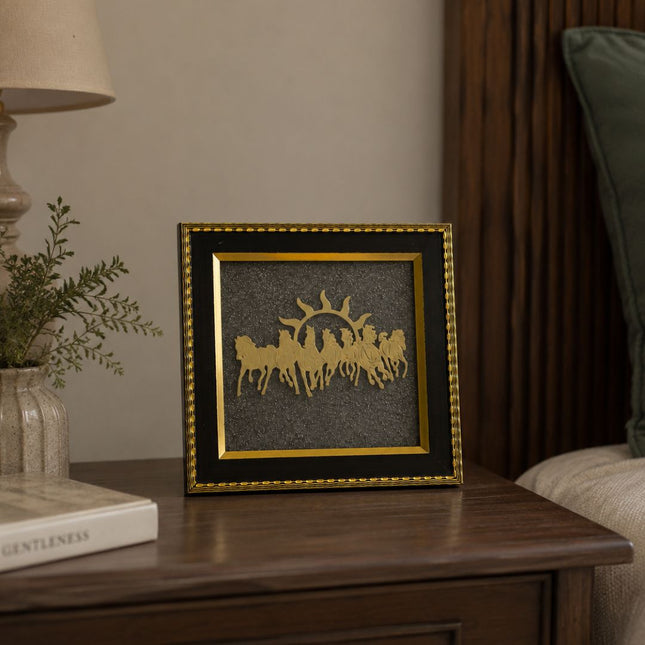 Prospera – 7 Horses Pyrite Frame - Foundation Gift