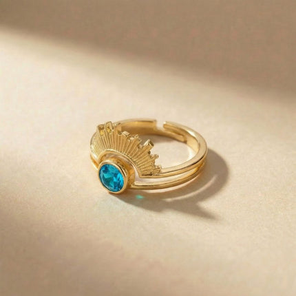Radiant Halo Birthstone Ring - Foundation Gift