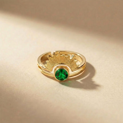Radiant Halo Birthstone Ring - Foundation Gift