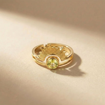 Radiant Halo Birthstone Ring - Foundation Gift