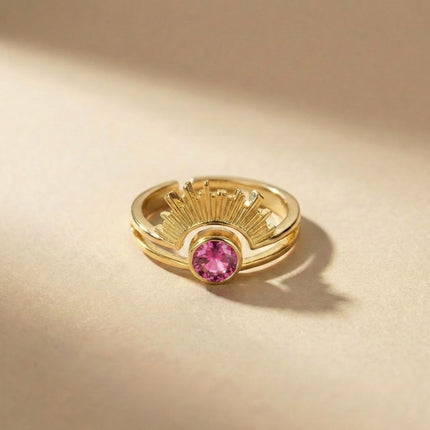 Radiant Halo Birthstone Ring - Foundation Gift