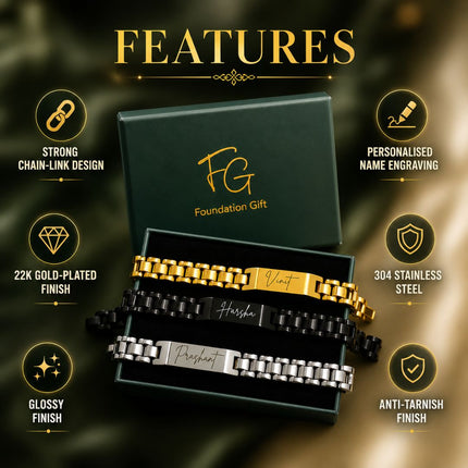 Regal Chain Personalised Bracelet - Foundation Gift