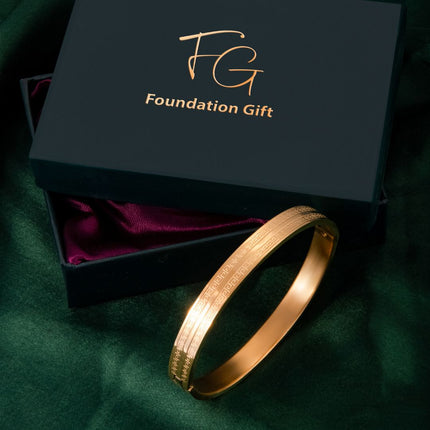 Rhythm Kada - Best Gold Kada For Men - Foundation Gift