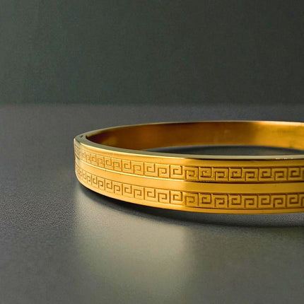 Rhythm Kada - Best Gold Kada For Men - Foundation Gift