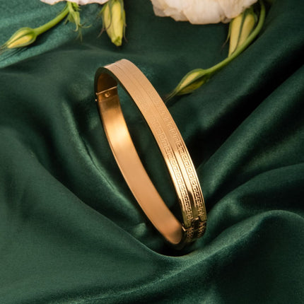 Rhythm Kada - Best Gold Kada For Men - Foundation Gift