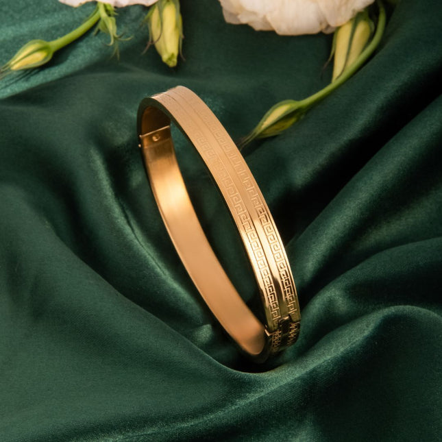 Rhythm Kada - Best Gold Kada For Men - Foundation Gift