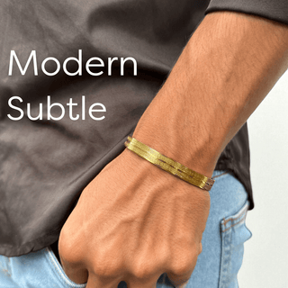 Rhythm Kada - Best Gold Kada For Men - Foundation Gift