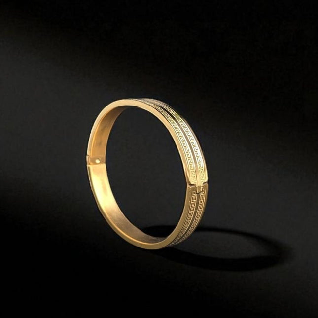 Rhythm Kada - Best Gold Kada For Men - Foundation Gift
