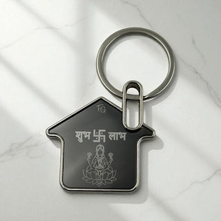Shubh Labh House Keychain Set - Auspicious Gift - Foundation Gift