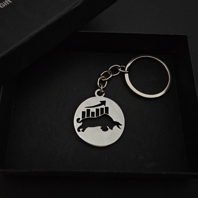 Stock Market Lovers Keychain
