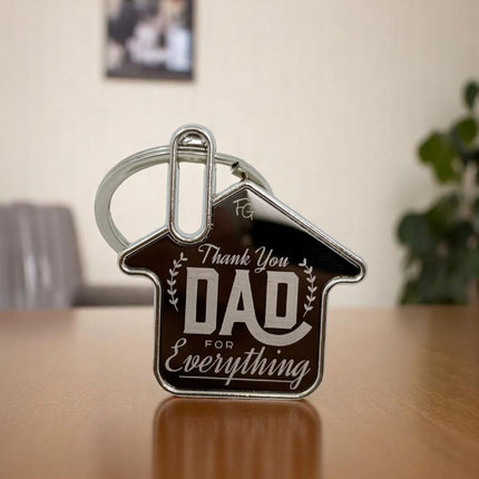 Thank You Dad House Keychain - Perfect Gift for Dad - Foundation Gift