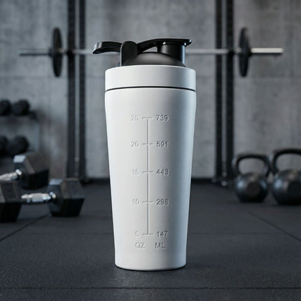 TitanFlow Protein Shaker Bottle | Stainless Steel - Foundation Gift
