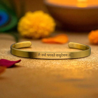 Vasudeva Mantra Kada - Spiritual Bracelet For Him - Foundation Gift