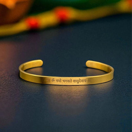 Vasudeva Mantra Kada - Spiritual Bracelet For Him - Foundation Gift